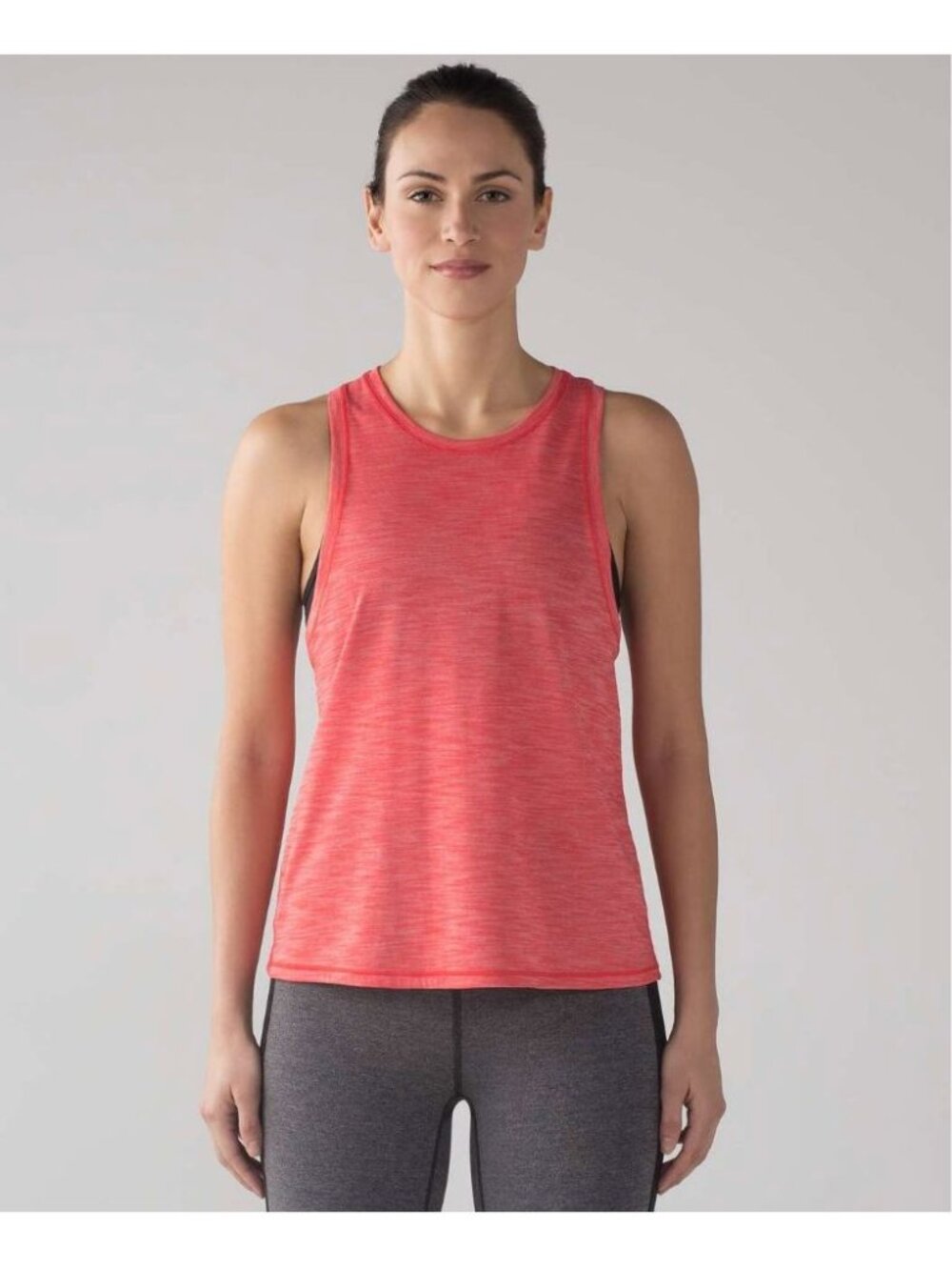 Lululemon Squad Goals Tank Heathered Alarming Lightweight Sleeveless Size 10